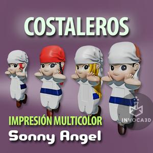 PACK COSTALEROS-COSTALERAS SONNY ANGEL - FIGURINES SEMANA SANTA - EASTER - COSTALERO-COSTALERA