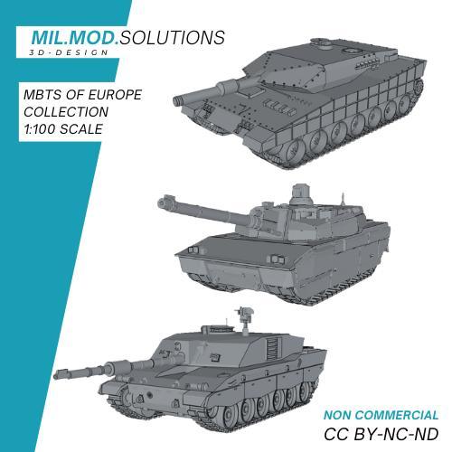 Main Battle Tanks of Europe Collection NATO