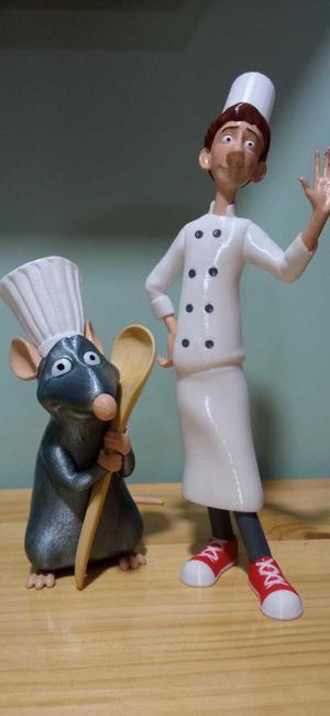 REMY SPOON HOLDER - RATATOUILLE AND LINGUINI FROM THE RATATOUILLE MOVIE