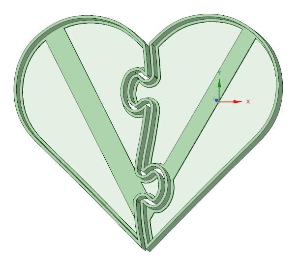 Heart Party cookie cutter