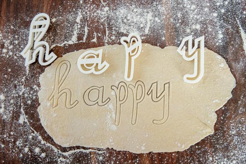 Happy Birthday  letter cutters