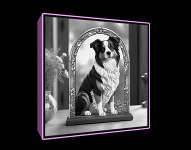 Lightbox Miniature American Shepherd lithophane