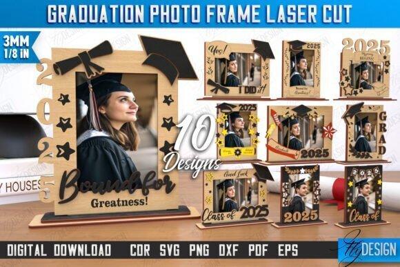 Graduation Photo Frame Package | Tabletop Photo Frame | Gift Idea | Graduation 2025 | CNC Files.