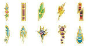 BUNDLE 10 UNOVA DETAILED POKEMON BADGES with container (20% Discount)