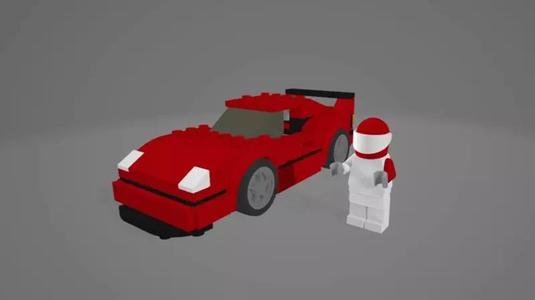 Ferrari F40 Competizione Speed Champions 75890 3D MODEL