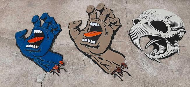 Picture Santa Cruz Screaming Hand Poster 5 colors 260mm