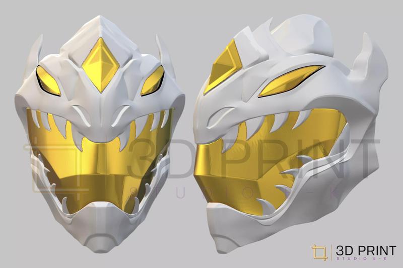 Power Ranger White Dragon helmet
