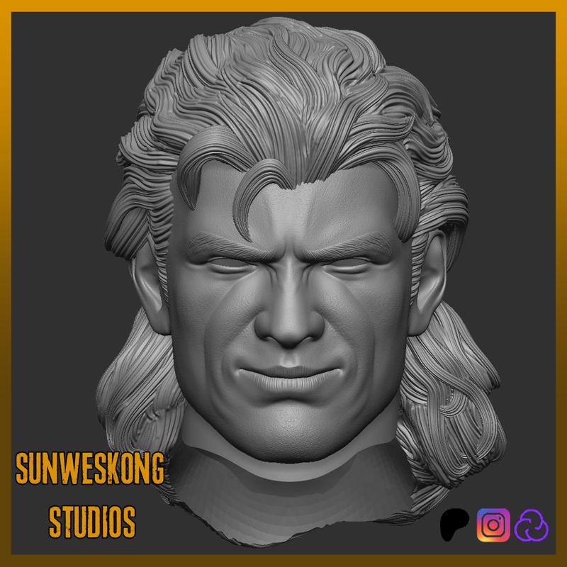 Metal Gear Solid 1 Liquid Snake Headsculpt Pack