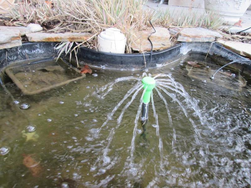 Pond Fountain Head