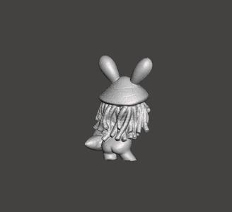 FIGURINE OF RASTAFARI DOLL WITH TIMBALE