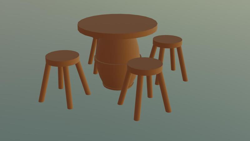 Furniture in a tavern