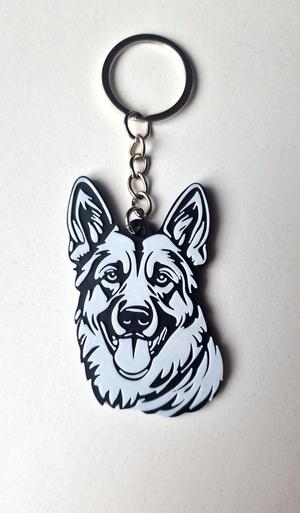 German Shepherd keychain
