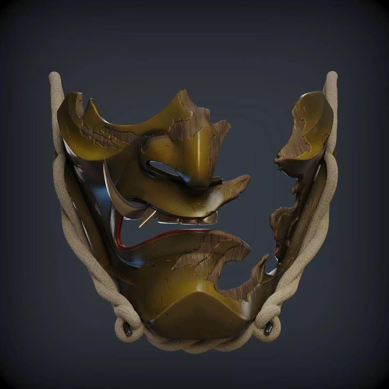 GHOST OF TSUSHIMA Guardians Scowl mask for 3d print