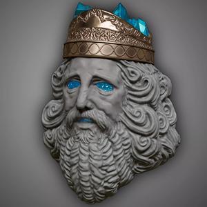 Karolos Glintstone Crown elden ring Mask Cosplay 3D print model