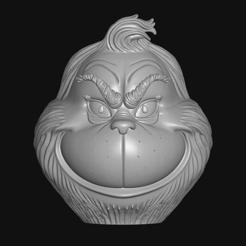 The Grinch planter, pencil holder, container