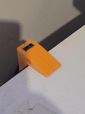 USB extension cable holder/mount 