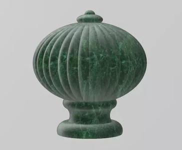 Decorative fluted finial cone