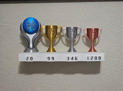 Playstation Trophy Display Shelf