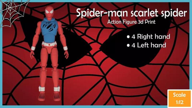 Spider man scarlet spider Action figure