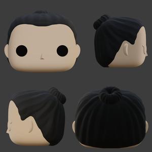 Funko Pop Female Bun Hair
