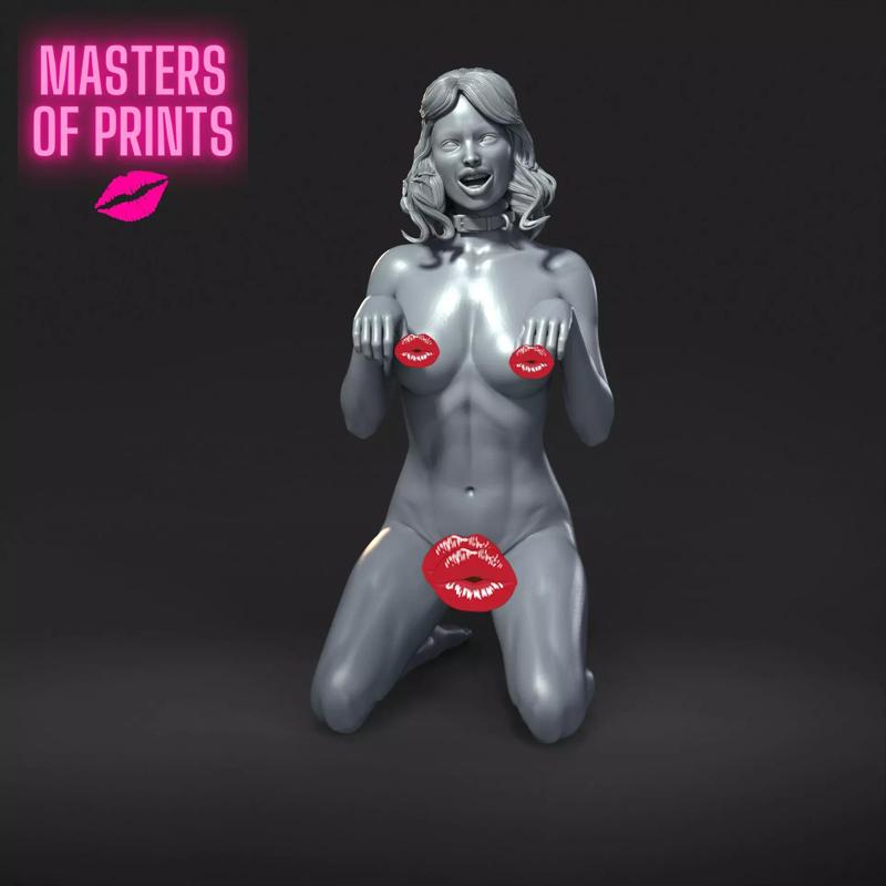 dog girl - NSFW - EROTIC MINIATURE 75 MM SCALE