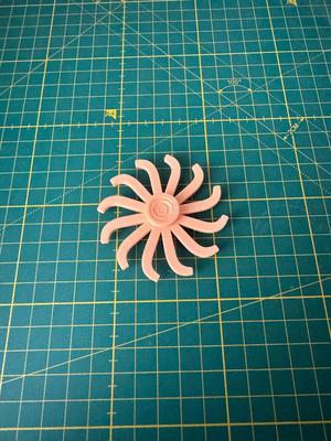 Spiral Sunburst Fidget Spinner – 3D Printable Kinetic Toy