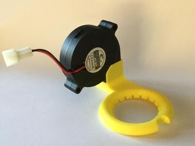 Nozzle fan with snapfit for 50mm blower fan.