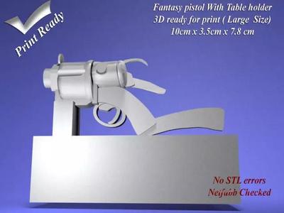 fantasy pistol 3D printable