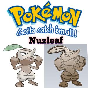 AMAZING POKEMON nuzleaf COOKIE CUTTER STAMP CAKE DECORATING