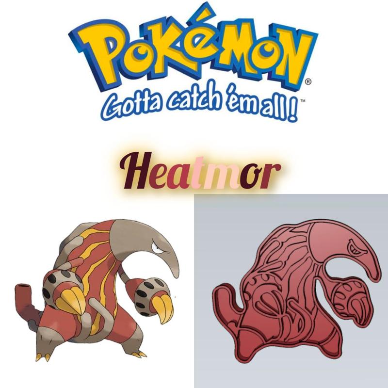 AMAZING POKEMON Heatmor COOKIE CUTTER STAMP CAKE DECORATING