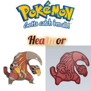 AMAZING POKEMON Heatmor COOKIE CUTTER STAMP CAKE DECORATING