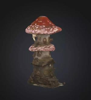 Mushroom Toxic DND Dice Tower - Mushroom Toxic Dice Tower