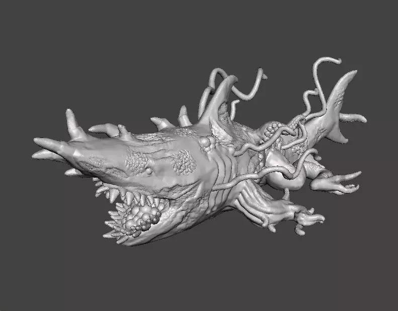 SHARK CARRION MINIATURE MODEL FOR HORROR OR FANTASY GAME RPG DND