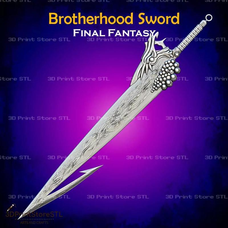 Brotherhood Sword Cosplay Final Fantasy - STL File
