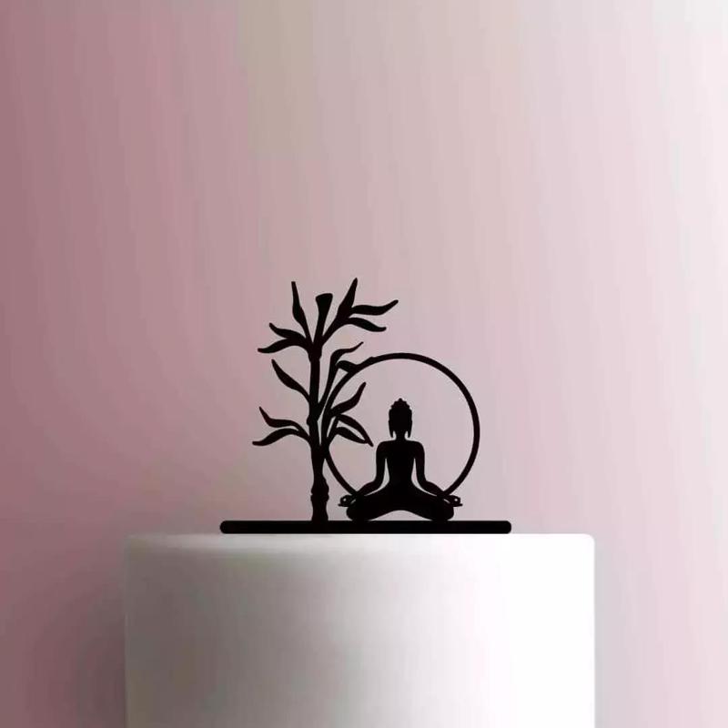 Cake Topper Adorno Torta - Buda Meditacion