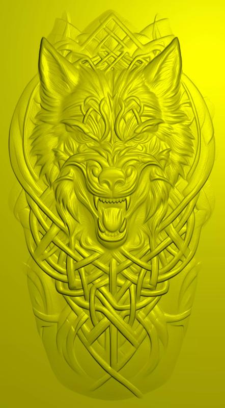 Sirius wolf head statue wolf totem HD high pixels