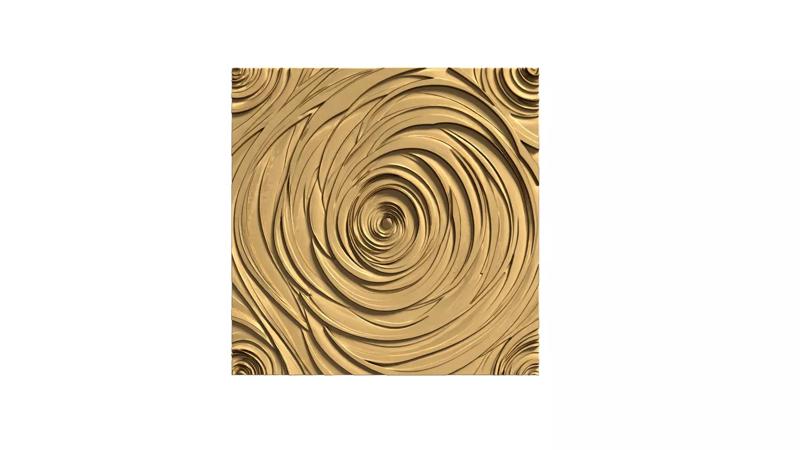 decor set wall panel ornament mural CNC 02 3D print model