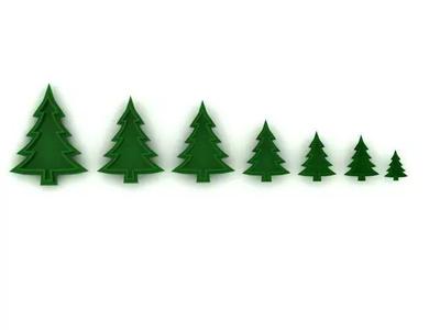 cutter five christmas trees