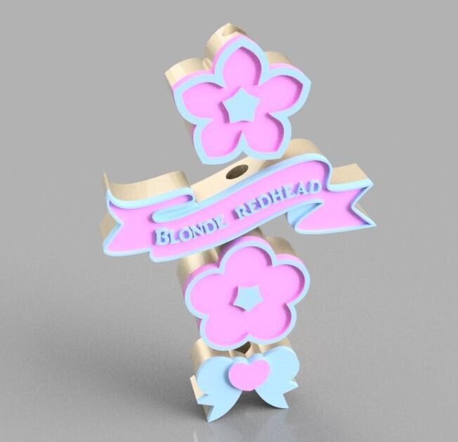 Straw Topper Blonde Redhead