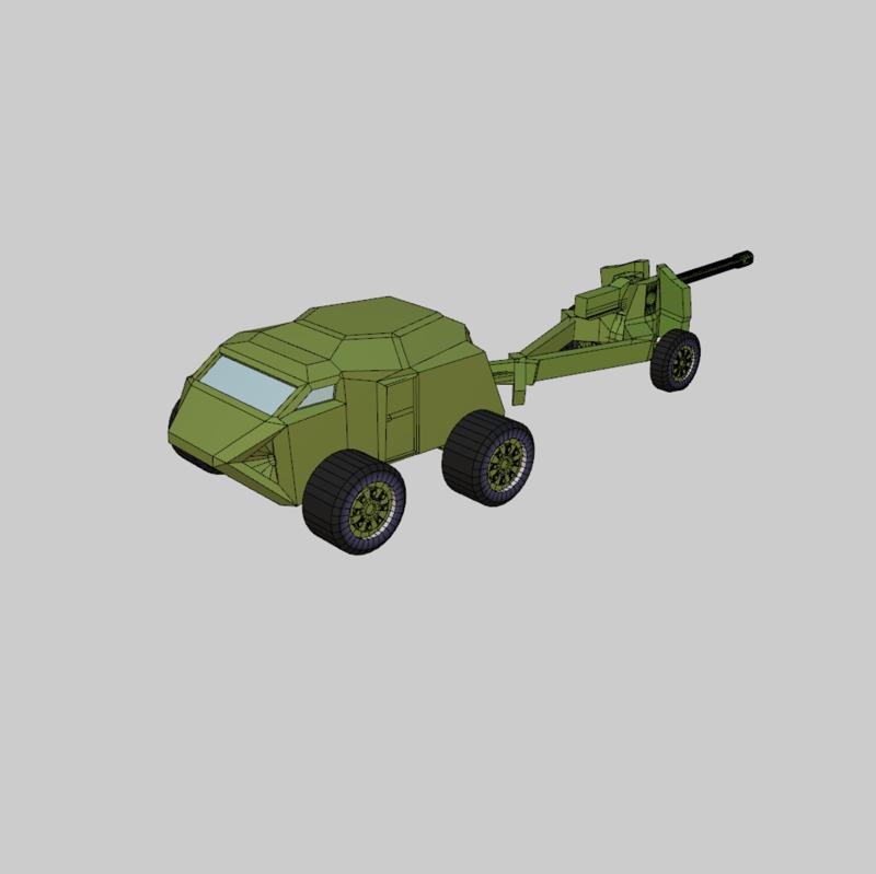 Vab with towed anti-tank gun