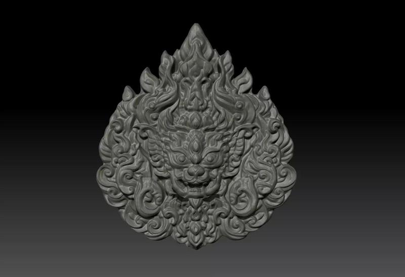 Thai Ornament Decor Bas Relied 04 - 231005