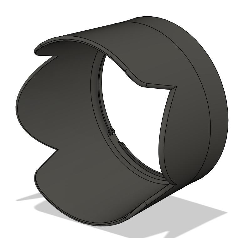 Lens Hood Petals for Canon EF 50mm f1.4 USM or any 71mm bayonet lens - ES-71 Equivalent