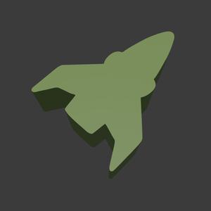 Spaceship Meeple Silhouette – 3D Printable Game Token