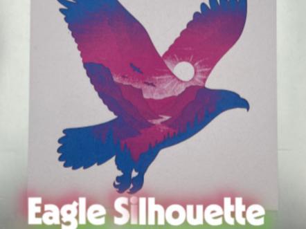 Soaring Eagle Silhouette – Scenic Wall Art Print