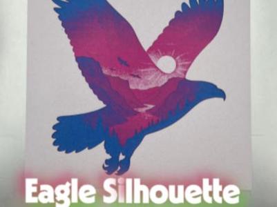 Soaring Eagle Silhouette – Scenic Wall Art Print