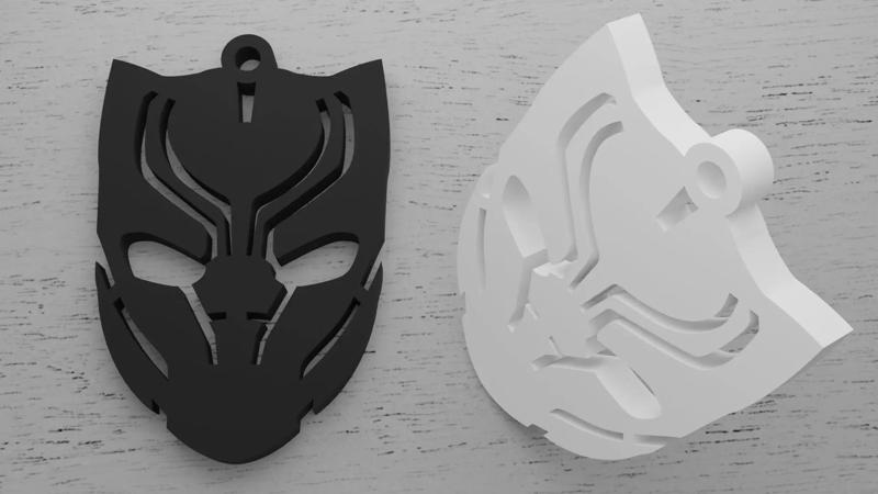 Chaveiro Pantera Negra