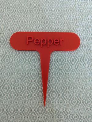 Pepper Plant Marker / Stake / Stick
