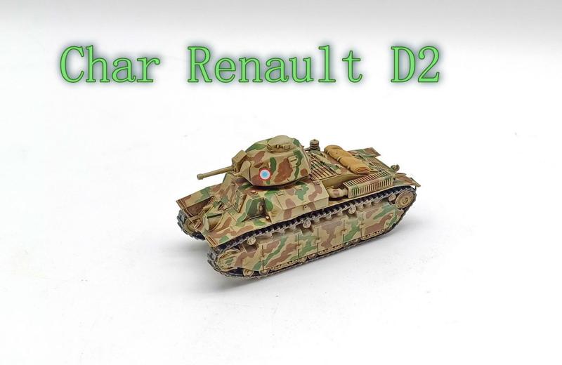 Renault Char D2 model 1938 with APX-4 turret (France, WW2)