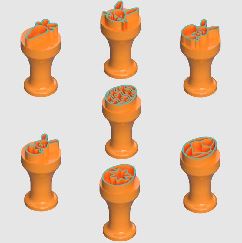 Stamps for brigadeiros and sweets - Easter