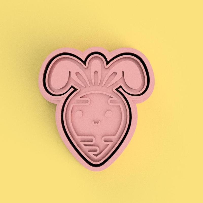 Rabbit with Carrot Cookie Cutter